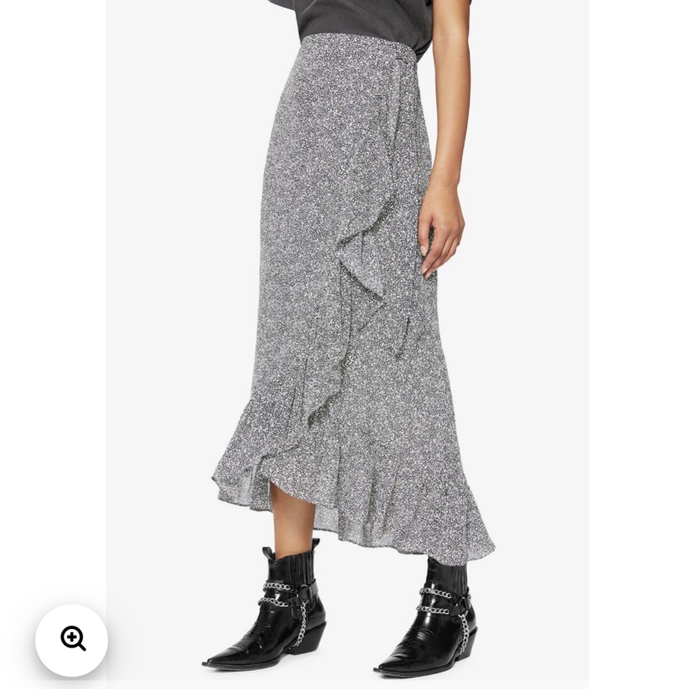 Annie Bing Wrap Midi Skirt